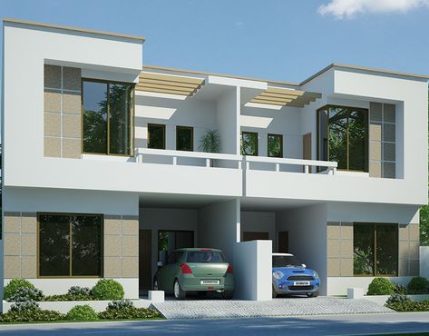 5 Marla Duplex House on Behance Duplex House Plans Double Storey, Duplex House Design Modern, Duplex House Design Exterior, House Design Elevation, Apparment Plan, Row Housing, House Design Modern, Row House Design, Design Elevation