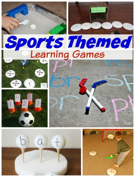 43 Ways to get little bodies MOVING and LEARNING with sports! As you know, when kids are engaged in something they learn it far better. These preschool sports theme activities are fabulous for children of all ages!: Sports Theme Activities, Preschool Sports Theme, Sports Ideas, Sport Videos, Sport Activities, Sport Food, Theme Activities, Video Motivation, Sport Craft