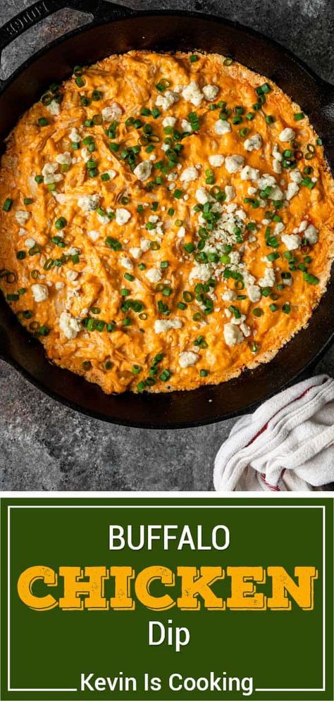 Baked Buffalo Chicken Dip, Spicy Buffalo Chicken Dip, Dip Video, Buffalo Chicken Wings Recipe, Chicken Wing Dip, Melissas Southern Style Kitchen, Costco Rotisserie Chicken, Spicy Buffalo Chicken, Chicken Dip Recipe