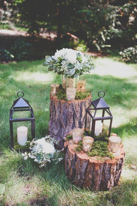 Small Backyard Wedding, Forest Theme Wedding, Deco Champetre, Yard Wedding, Enchanted Forest Wedding, Garden Decor Diy, Garden Decor Ideas, Wedding Aisle Decorations, Mom Wedding