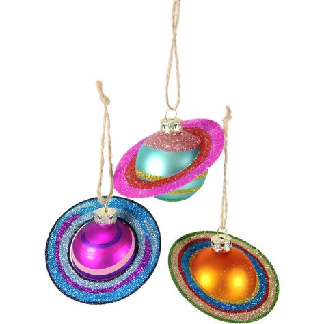 Cosmic Saturn Ornaments, Set of 3 - Cody Foster Ornaments & Toppers | Maisonette Cocomelon Christmas, Taylor Swift Christmas Tree, Whimsical Christmas Ornaments, Pretty Christmas Ornaments, New England Christmas, England Christmas, New Year Symbols, Space Christmas, Cody Foster