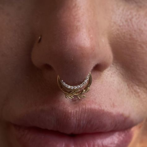 Forever admiring this gorgeous stacked septum set up for a lovely client 🌿🤍 We used the @bvla Amity ring combined with the Dia from… | Instagram Stacked Septum Piercing, Multiple Septum Rings, Stacked Septum Ring, Minimalist Stackable Septum Ring, Septum Stack, Stacked Septum, Adjustable Stackable Hoop Septum Ring, Stretched Septum Stacked, Stretched Septum