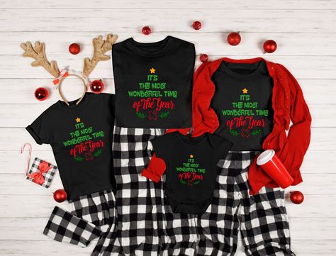 Elf Shirts, Christmas Pjs Family, Matching Family Christmas Pajamas, Elf Shirt, Matching Christmas Shirts, Xmas Tees, Christmas Matching, Matching Sweatshirts, Christmas Pjs