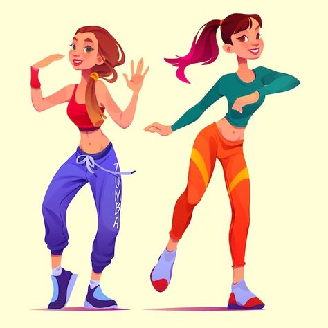 Instructor de zumba al estilo de dibujos... | Premium Vector #Freepik #vector #actividades-deportivas #fuerza #gimnasio #coleccion Zumba Wallpaper, Zumba Logo Design, Zumba Fitness Poster, Zumba Stickers, Zumba Quotes, Zumba Pictures Image, Zumba Fitness, Zumba Instructor, Office Wall Decals