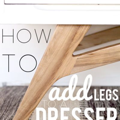 Adding Legs to a Mid Century Modern Dresser | How To Mid Century Diy, Modern Dresser Makeover, Redo Cabinets, Dressers Makeover, Mid Century Modern Dresser, Home Decor Blog, Furniture Redo, Dresser Makeover, Modern Dresser