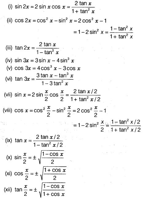 Trigonometric Functions Class 11 Notes Maths Chapter 3 - Learn CBSE  #CBSENotes #CBSEClass11MathsNotes #LearnCBSE Maths Class 11 Formula, Class 11 Maths Notes, Class 11 Notes, Algebra Notes, Maths Notes, Functions Math, Math Formula Chart, Algebra Formulas, Physics Questions