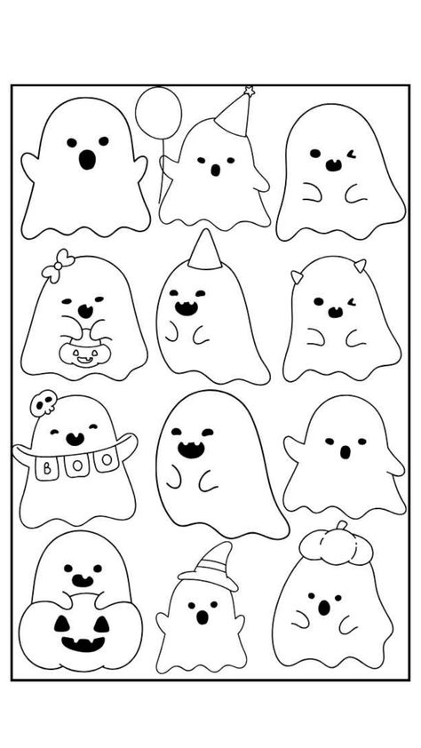 Get into the Halloween spirit with our collection of 20 free printable adult coloring pages! Explore intricate designs featuring ghosts, pumpkins, witches, and more. Perfect for a spooky and creative night in. 🎃👻 Ghost Colouring Page, Halloween Ghost Printables, Ghost Coloring Pages Free Printable, Cute Ghost Coloring Pages, Halloween Crafts Printables, Ghost Printable Free, Halloween Templates Free Printable, Halloween Printouts, Halloween Crafts Ideas