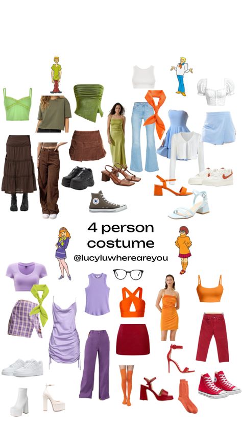 @lucyluwhereareyou #halloween #halloweencostume #cosplay #cosplayinspo #costumeinspo #halloweeninspo #scoobydoo #mysterycrew #shaggycostume #daphnecostume #velmacostume #fredcostume #diycostume Shaggy Costume, Scooby Doo Halloween Costumes, Velma Costume, Scooby Doo Costumes, Daphne Costume, Scooby Doo Halloween, Cute Group Halloween Costumes, Trio Halloween Costumes, Scooby Doo Mystery