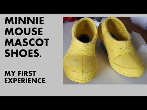 (463) MASCOT SHOES MAKING. MINNIE MOUSE FOAM SHOES. - YouTube Foams Shoes, Foam Shoes, Cosplay Shoes, Shoe Pattern, Cute Mouse, Diy Shoes, Thanks For Watching, Minnie Mouse, Halloween