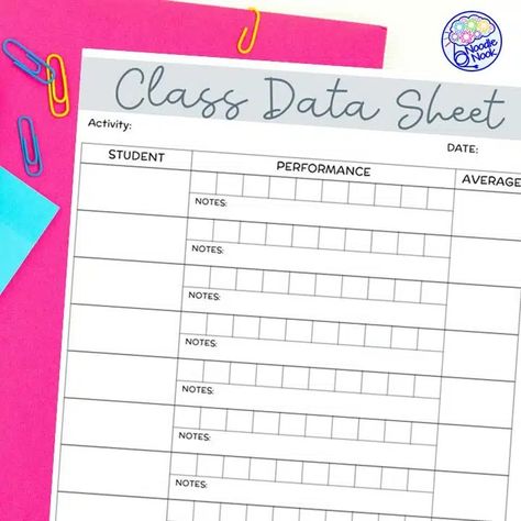 Progress monitoring is about tracking the essentials. Try a class data sheet to track for multiple students at once. Classroom organization made simple with these forms. Get yours now! Behavior Plans, Visual Tracking, Iep Goals, Progress Monitoring, Positive Learning, Happy Notes, Specific Goals, Reading Groups, Special Education Teacher