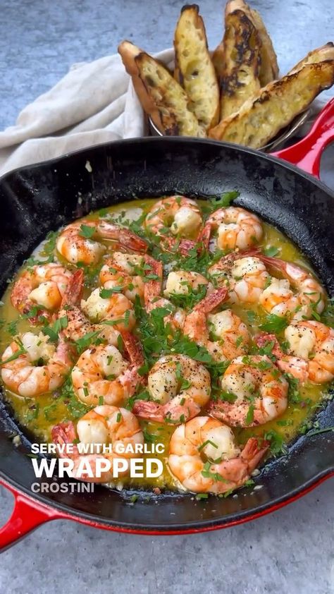 The Best Shrimp Scampi with Garlic Crostini- flavor explosion Full Recipes In Caption 👇 Don’t forget for free keto recipes Cookbook and bonus 28 day plans 👉 https://cutt.ly/gwoo8SK5 The Keto Recipes !! 💁 What are in 28 day challenge?💡 If you want to lose 7-12 lbs in the first week alone with keto life style. You can click link in our bio to get Everything You Need for keto Success. Just imagine… 28 days from now, you will have successfully completed the Keto Challenge. Ingredients: 1 lbs Best Shrimp Scampi, Garlic Crostini, Crostini Recipe, Smoked Salt, Crostini Recipes, Full Recipes, Shrimp Recipes For Dinner, Shellfish Recipes, Jumbo Shrimp