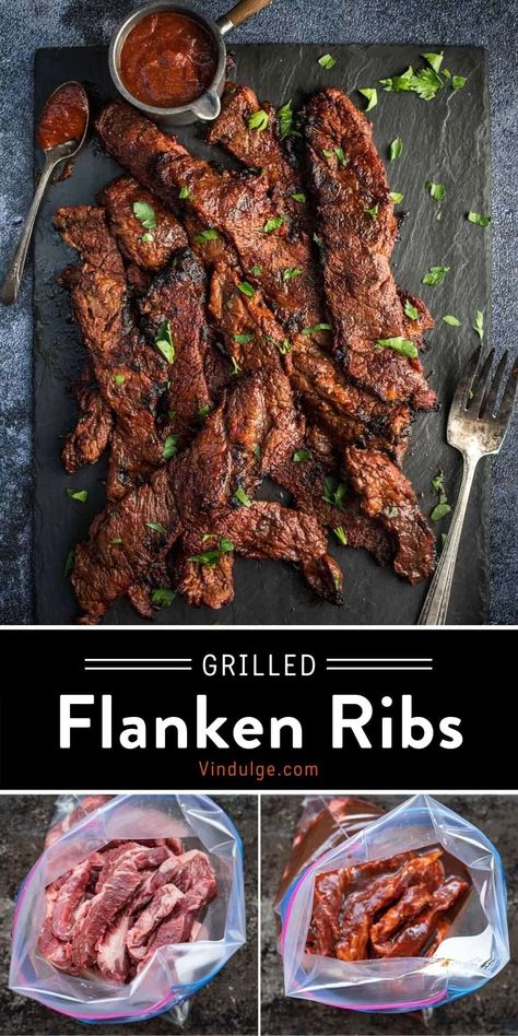 Flanken Ribs Recipes, Beef Flanken Ribs Recipes, Flanken Short Ribs Recipe Oven, Flanken Short Ribs, Flanken Short Ribs Recipe, Flanken Ribs, Ribs On The Grill, Rib Marinade, Ribs Seasoning