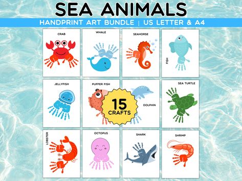 Top Beach Crafts for Toddlers | Keep Your Little Ones Engaged Beach Crafts For Toddlers, Child Handprint Art, Dolphin Craft, Nursery Activities, Handprint Craft, Church Crafts, Paint Paint, Non Toxic Paint, Handprint Art