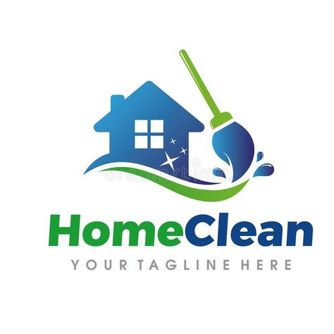 Home Cleaning and Cleaning Services Logo. Home Cleaning Logo, Cleaning Services Logo stock illustration Cleaning Logo Business, Housekeeping Logo, Cleaning Logo Design, Cleaning Company Logo, Logo Design Samples, Cleaning Service Logo, Cleaning Services Company, Logo Service, Make Your Own Logo