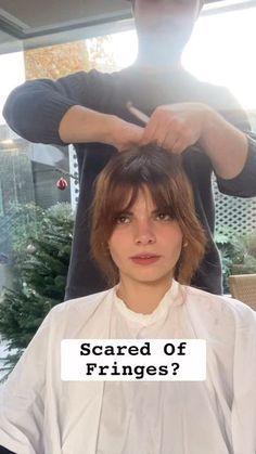 Rounded Fringe Bangs, French Bob Fringe Bangs, Fringe With Medium Hair, Centre Parted Fringe, Parted Fringe Hairstyles, Wide Fringe Hair, Wavy Hair And Fringe, French Lob Haircut With Bangs, How To Style Short Hair Round Face