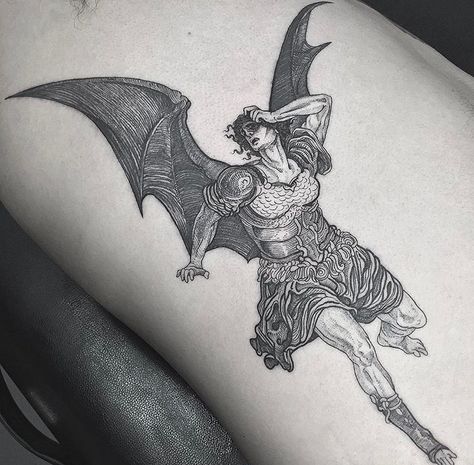 Paradise Lost Tattoo, Melancholy Tattoo, Tattoo Samples, Lord Of The Rings Tattoo, Wicked Tattoos, Paradise Lost, Tattoo T Shirts, Tattoo Portfolio, Dark Tattoo