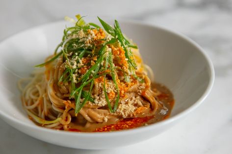 Soba Noodle Salad, Soba Noodles Salad, Soba Noodle, Sesame Noodles, Sesame Sauce, Sweet Potato Noodles, Asian Noodles, Noodle Salad, Toasted Sesame Seeds