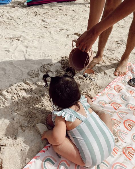 Beach With Toddler, Toddler Beach Photos, At The Beach Aesthetic, Baby At The Beach, Sundress Aesthetic, Toddler Vacation, The Beach Aesthetic, Swim 2024, Pjo Dr