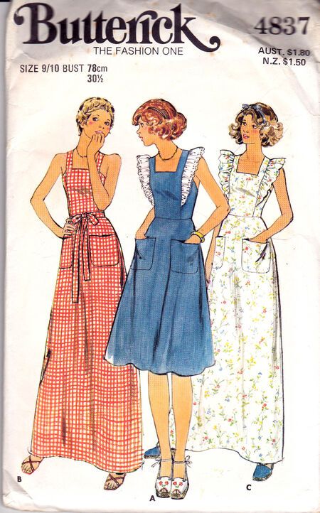 70s Sundress, Sunshine Family, Butterick Dress Patterns, 80's Fashion, 1970's Fashion, Teen Dress, Fashion Illustration Vintage, Dress 70s, Womens Clothing Patterns