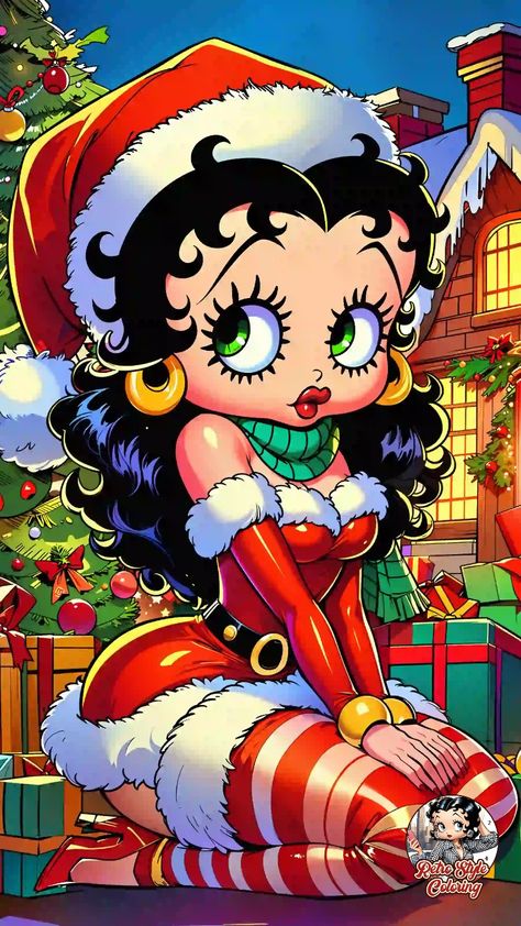 Betty Boop Pictures Vintage, Betty Boop Wallpapers Iphone, Christmas Betty Boop, Betty Boop Comic, Biker Betty Boop, Betty Boop Christmas, Original Betty Boop, Betty Boop Pink, Ny Nails