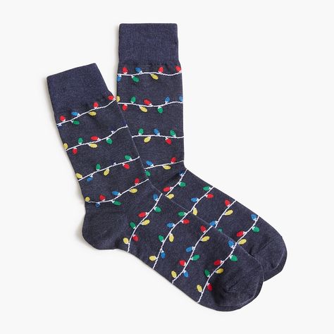 Christmas Lights Socks Socks Men, Socks For Men, Christmas Socks, J Crew Factory, Golf Club, Mens Socks, The Christmas, Christmas Lights, Sale Items