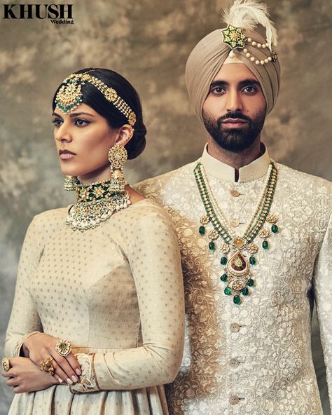 Whether you're the bride or groom, @maalalondon⁠ redefine luxury in exquisitely hand crafted jewellery pieces. TAP LINK IN BIO to see more from @maalalondon⁠ Jewellery: @maalalondon⁠ Hair and makeup: @gangamakeup⁠ Bridal Outfits: @lavanyalondon⁠ Sherwanis: @sarankohlilabel⁠ Turban: @bespoketurbans⁠ Photography: @stoyanovjones⁣⁠ Gold Wedding Jewelry Necklace, Groom Jewellery, Shaadi Outfits, Bridal Jewellery Online, Engagement Dress For Bride, Bridal Sari, Classic Jewellery, Indian Illustration, Fancy Jewelry Necklace