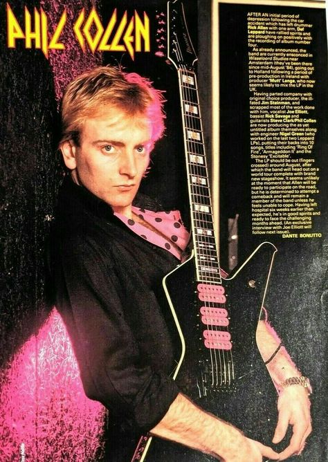 80s Glam Rock, Def Leppard Hysteria, Phil Collen, Rod Stewart, Pre Production, Def Leppard, Glam Rock, Guitar Player, Lps