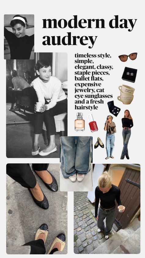 Audrey Hepburn Outfit, Aubrey Hepburn, Fashion Week 2024, Audrey Hepburn Style, Hepburn Style, Mode Casual, Mood Board Fashion, French Girl, Classy Women