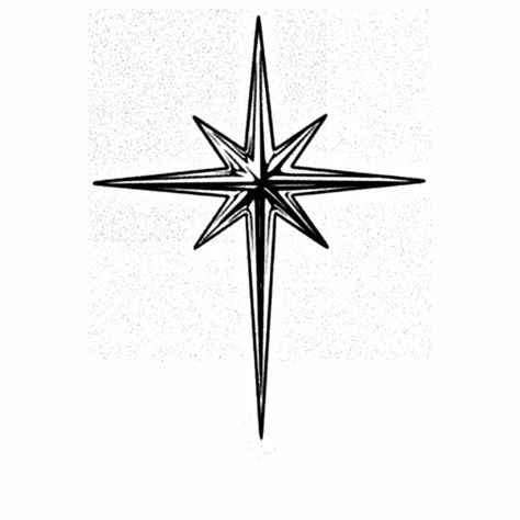 Star Ink Drawing, 5 Pointed Star Tattoo, Intricate Star Tattoo, Star Tattoo Ideas For Men, Four Pointed Star Tattoo, Old School Star Tattoo, Moravian Star Tattoo, Celestial Star Tattoo, 8 Point Star Tattoo