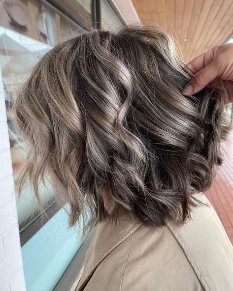 20+ Gray Blending Color Ideas for Transitioning Your Hair Brown Hair Going Grey, Brown Hair Pictures, Grey Hair Before And After, Grey Brown Hair, Gray Blending, Which Hair Colour, Grey Blonde Hair, Grey Hair Dye, Grey Curly Hair