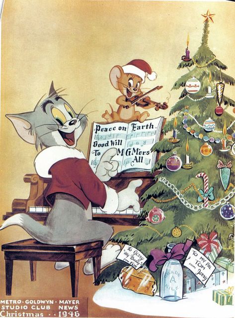 Tom & Jerry in “Solid Serenade” (1946) | Tom Und Jerry, Tom And Jerry Cartoon, Postal Vintage, Morning Cartoon, Christmas Phone Wallpaper, Cute Christmas Wallpaper, Disney Vintage, Tom Jerry, Saturday Morning Cartoons