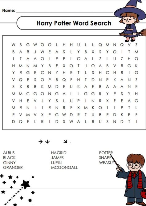 Board at home? Try this easy word search with Harry Potter🪄! Harry Potter Word Search, Harry Potter Words, Easy Word Search, Word Search For Kids, English Exercises, Word Search, Harry Potter, At Home, For Kids