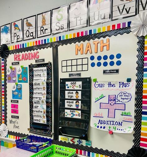 Kinder Charm on Instagram: "Focus Wall is ready for the new year! 🤩 I try to update my focus wall every week depending on when our skills change! ✨ do you have a focus wall in your classroom?? #teacherspayteachers #tptstore #tptteachers #tptseller #iteachk #iteachtoo #teachersofinstagram #teachersofig #teachersfollowteachers #teachersforteachers #elementaryteacher #teachergram #kinder #kindergarten #kindergartenteacher #teacherlife #teachingtips" Kindergarten Classroom Corners, Math Wall Elementary, Subject Bulletin Boards Focus Walls, Reading Focus Wall Kindergarten, Focus Boards Classroom, Kindergarten Math Wall Bulletin Boards, Kindergarten Bulletin Boards Focus Walls, Kindergarten Focus Board, Weekly Focus Board Kindergarten