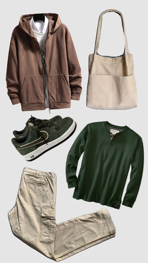 Male Outfit Moodboard, Men Outfit Board, Collage Outfits Men, Men Outfit Collage, Mens Outfit Collage, Men Green Outfits Aesthetic, Green Mens Fashion Aesthetic, Male Outfit Collage, Green Outfit Male Aesthetic