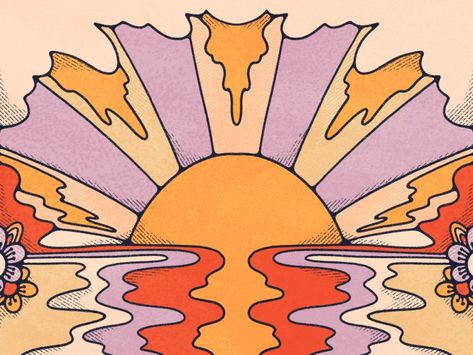 Vintage T Shirt Design, App Ikon, Sun Drawing, Zestaw Ikon, Hippie Wallpaper, Sun Art, Sun Sets, Art Collage Wall, Hippie Art