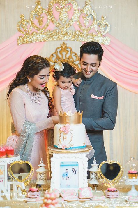 Hoorain Taimoor - 1st Birthday Mom Daughter Matching Dresses, Mom And Baby Dresses, Aiza Khan, Princess Birthday Party Decorations, Mom Daughter Outfits, Mother Daughter Matching Outfits, Daughter's Birthday, 1st Birthday Photoshoot, Mom And Daughter Matching