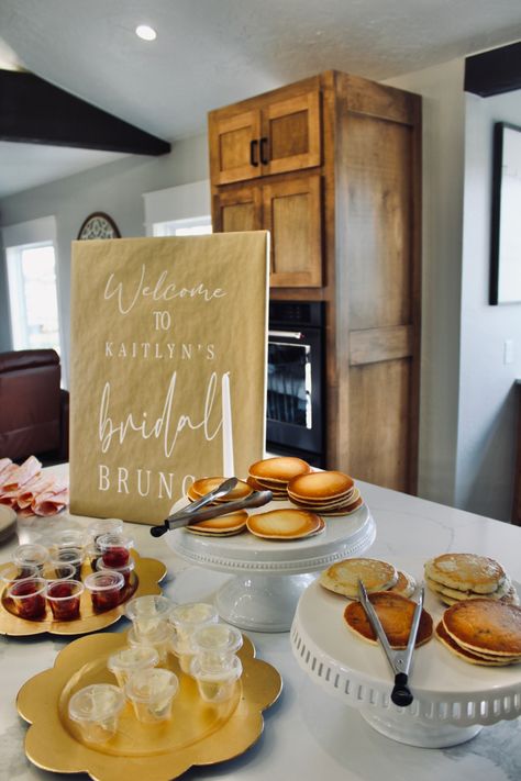 Pajama Bridal Shower Party, Pancake Bridal Shower Ideas, Pancakes And Panties Bridal Shower, Pancake Baby Shower Brunch Ideas, Bridal Breakfast Invitations, Bridal Shower Brunch, Bridal Shower, Shower