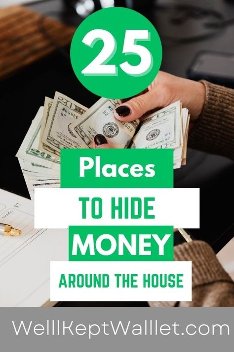 Sometimes, having some cash on hand can be really useful or inevitable if you don't have a bank account. Here are 13 secret place you could try to hide money in your house! I never thought of #9! Fake Wall, Secret Compartment Furniture, Emergency Preparedness Food Storage, Secret Hiding Places, Hide Money, Preparing For Retirement, Emergency Prepardness, Secret Place, Survival Life Hacks