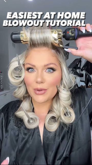 Curling Iron Tutorial, Blowout Curls, Hairstyles Tiktok, Blowout Hair Tutorial, Hair Colour Ideas, Short Sassy Haircuts, Sassy Haircuts, Hairstyles 2024, Curling Iron Hairstyles