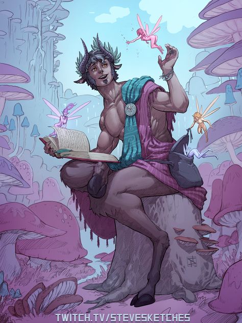 Satyr Bard Male, Roman Characters, Dungeons And Dragons Classes, Fantasy Races, Character Sketches, Dungeons And Dragons Characters, Dnd Art, Character Design Male, Fantasy Inspiration