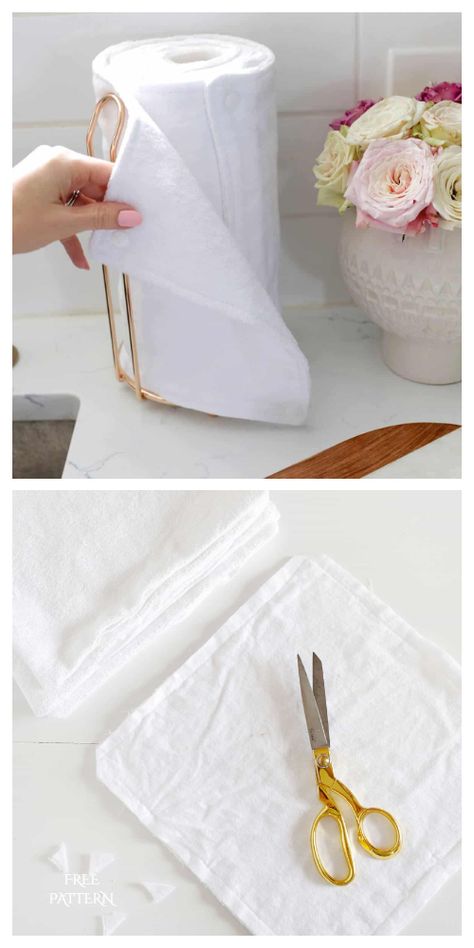 Food Wraps Reusable, Reusable Household Items, Fabric Art Diy, Cloth Paper Towels, Eco Friendly Diy, Diy Towels, Diy Napkins, Reusable Paper Towels, Unpaper Towels