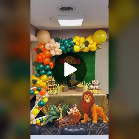 Birthday Lion King, Lion King Theme Party 1st Birthdays Michaels Stores, Lion King First Birthday Party Ideas, Simba Baby Shower Ideas, Boho Lion King Party, Lion King First Birthday Decorations, Lion King Theme Party 1st Birthdays Amazon.com, Lion King Theme, Lion King Birthday