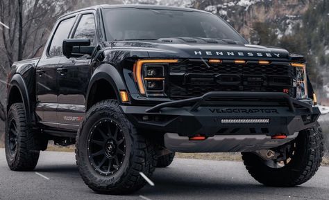 Ford Hennessey Velociraptor 6x6, Ford Raptor R, Ford Velociraptor, Raptor R, Mustang Car Aesthetic, Ford Raptor Truck, Ford Raptor F150, Rolls Royce Car, Raptor Truck