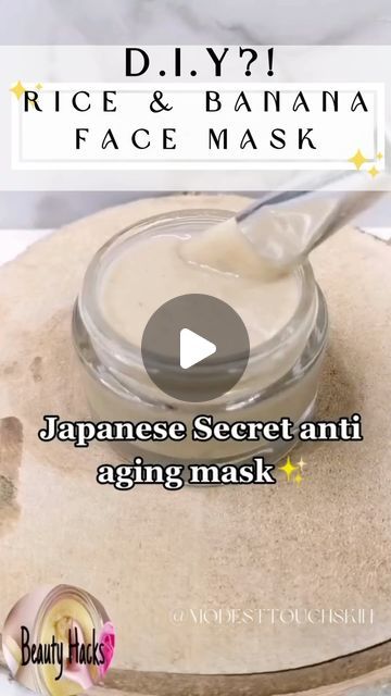 Modest Touch | Skin on Instagram: "✨ DIY Japanese Secret👇 Anti-Aging Face Mask 🌸💆‍♀️ ✨

Ingredients:

1/2 cup rice (for skin brightening and rejuvenation)
1 banana peel (rich in antioxidants and vitamins)
1 tbsp honey (for hydration and glow)
1 tbsp corn starch (for tightening and smoothing skin)

Instructions:

Boil rice and banana peel together until soft.

Strain and mash the banana peel into a smooth paste.

Add the mashed peel to the rice along with honey and corn starch.

Mix thoroughly until it forms a smooth consistency.

Apply to your face, leave on for 15-20 minutes, then rinse with warm water.

Benefits:

Rice brightens the skin and promotes anti-aging.

Banana peel boosts collagen production and reduces wrinkles.

Honey hydrates and adds a natural glow.

Corn starch firms an Banana Peel And Rice Face Mask, Banana Face Mask For Glow, Rice For Skin, Warm Water Benefits, Boil Rice, Banana And Rice, Face Mask Ingredients, Anti Aging Face Mask, Rice Mask