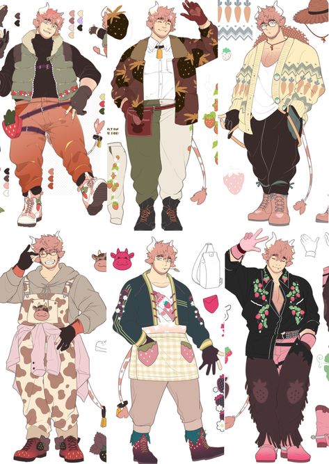 Oc Clothing Ideas Male Casual, Plus Size Men Art Reference, Plus Size Body Reference Drawing Male, Body Type Character Design, Chubby Men Character Art, Big Guy Poses, Soft Male Character Design, Plus Poses, Plus Size Character Design Male