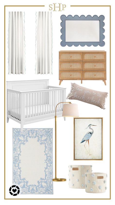 Classic Blue And White Nursery, Beach Cottage Nursery, Feminine Blue Nursery, Baby Blue Nursery Girl, Coastal Baby Boy Nursery, Coastal Grandma Nursery, Coastal Chic Nursery, Coastal Grandmother Nursery, Coastal Cottage Nursery