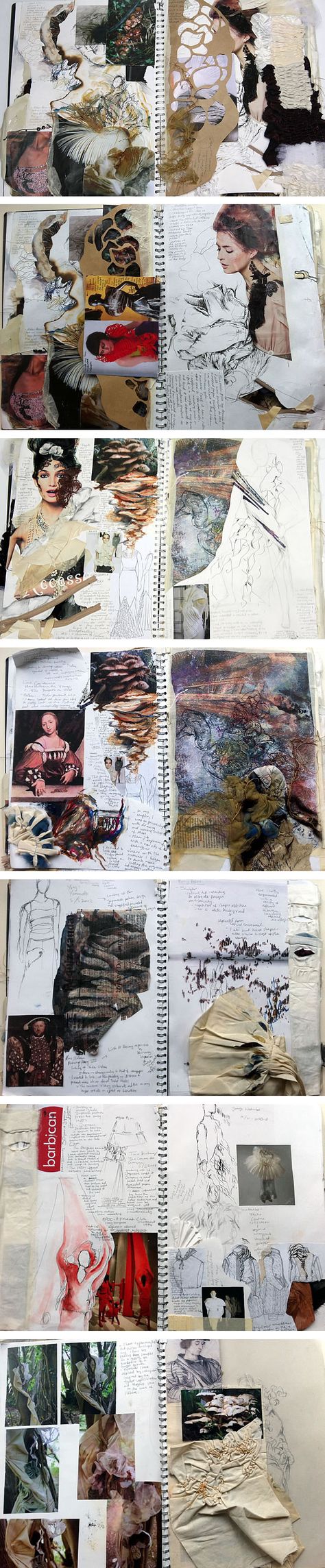 A Level Textiles: Beautiful Sketchbook Pages A Level Textiles Sketchbook, Kunstjournal Inspiration, Artist's Book, Sketchbook Layout, Textiles Sketchbook, A Level Textiles, Gcse Art Sketchbook, Fashion Sketchbook, Gcse Art