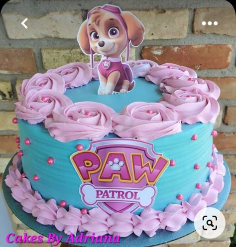 Skye Paw Patrol Cake 3rd Birthday, Sky Patrol Cake, Skye Paw Patrol Cake Diy, Sky Birthday Party Paw Patrol Cake, Skye Everest Paw Patrol Cake, Sky Paw Patrol Cake Ideas, Paw Patrol Cake Girly Sky, Paw Patrol Birthday Cake Skye, Paw Patrol Birthday Cake Buttercream