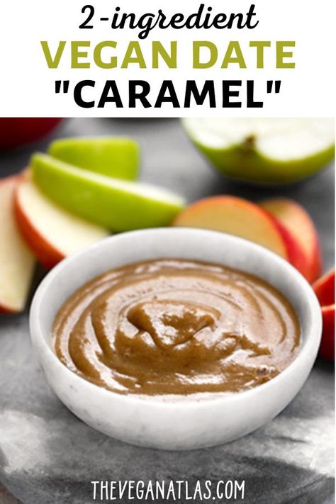 Date Caramel Sauce, Date Caramel, Vegan Caramel, Date Recipes, Healthy Vegan Snacks, Healthy Food Facts, Vegan Sauces, Caramel Recipes, Healthy Diet Recipes