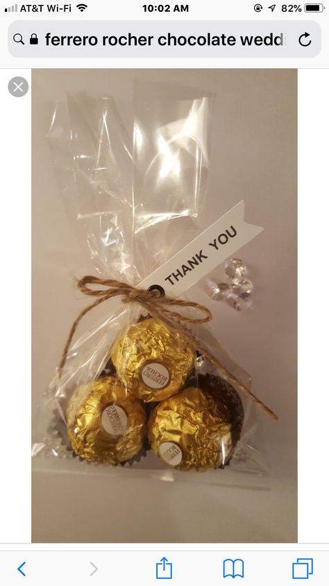 Wedding Anniversary Favors, 50th Wedding Anniversary Decorations, Chocolate Party Favors, Ferrero Rocher Chocolate, Recuerdos Primera Comunion Ideas, Rocher Chocolate, Wedding Favours Luxury, Honey Wedding Favors, Wedding Anniversary Decorations